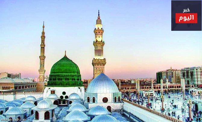 القبة الخضراء بالمسجد النبوي الشريف