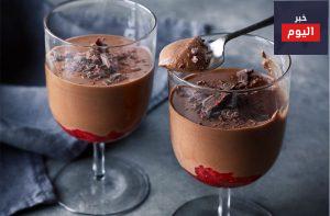 حلوى الشوكولا مع التوت الأحمر - Chocolate & raspberry pots