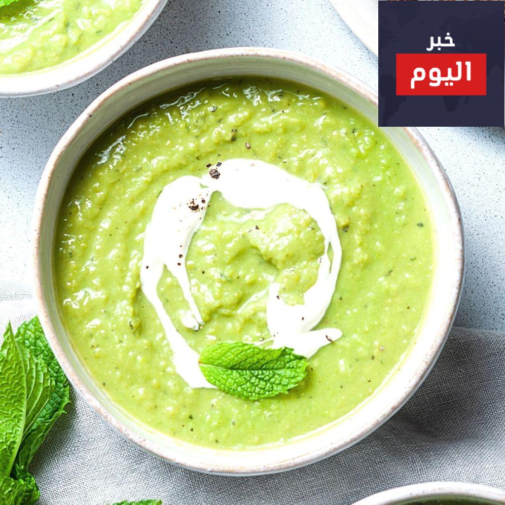 شوربة البازلاء بالنعناع - Pea & mint soup