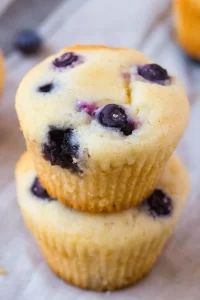 كعكة التوت المنخفضة الدسم جداً - Ultimate low fat Blueberry muffins