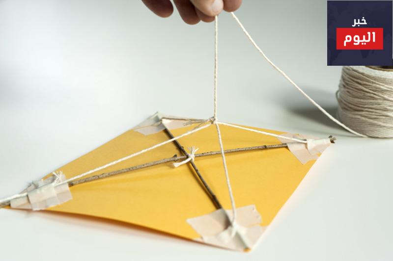 طريقة صنع الطائرة الورقية