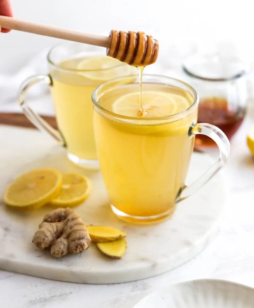 عمل الشاي بالزنجبيل