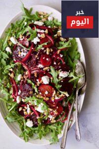 Roasted Beet Salad with Walnuts Goat Cheese and Honey Balsamic Dressing 8 1