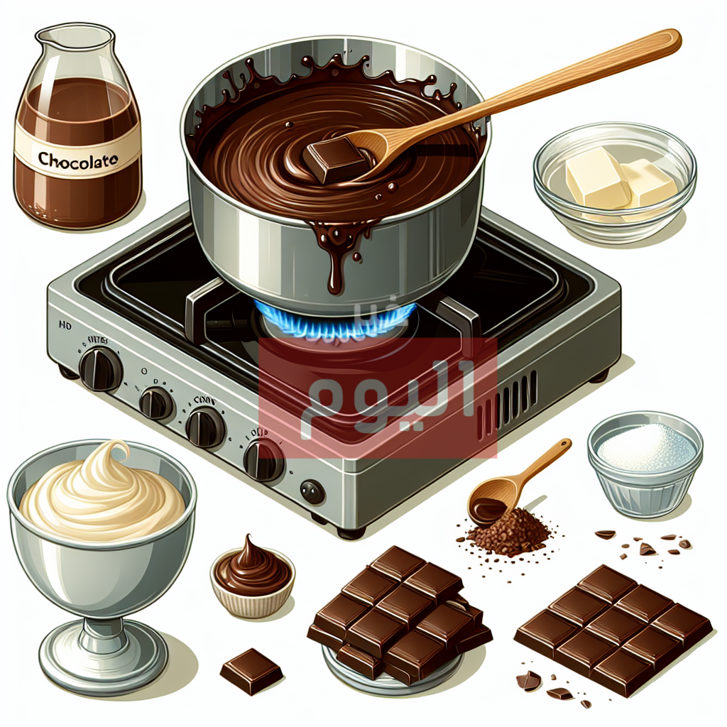 طريقة صوص الشوكولاتة