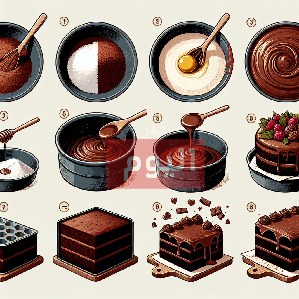طريقة عمل كيكة الشوكولاتة بالكاكاو