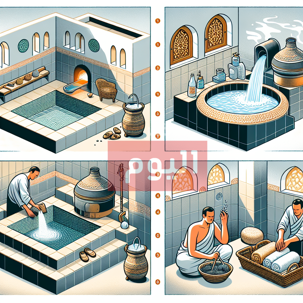 طريقة عمل الحمام المغربي بالشرح والصور