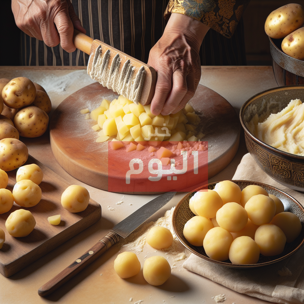 طريقة صينية كرات البطاطس